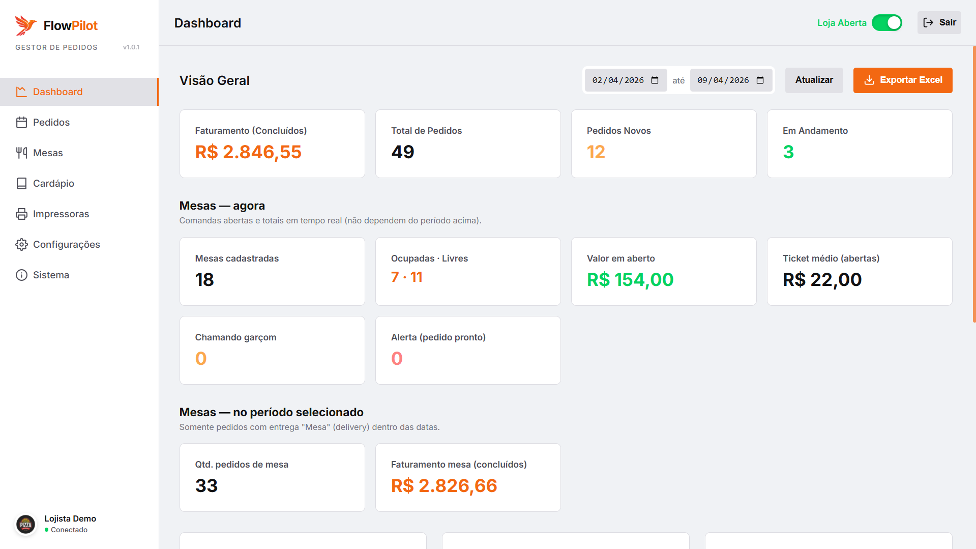 Sistema de Delivery — slide 1